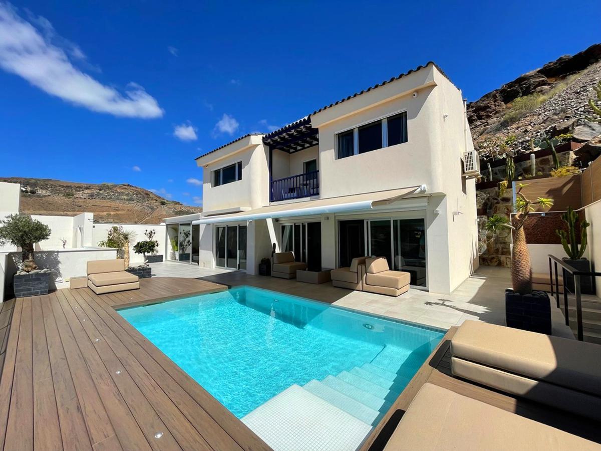Luxury Villa Morelli With Seaview & Heated Pool Maspalomas  Eksteriør bilde
